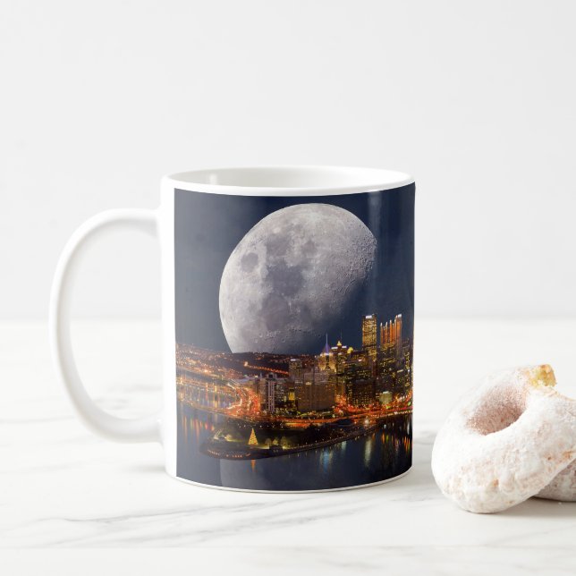Taza De Café Spacey Pittsburgh (Con donut)