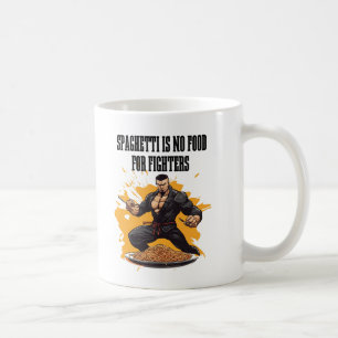 Taza De Café Spaghetti No Es Alimento Para Los Combatientes