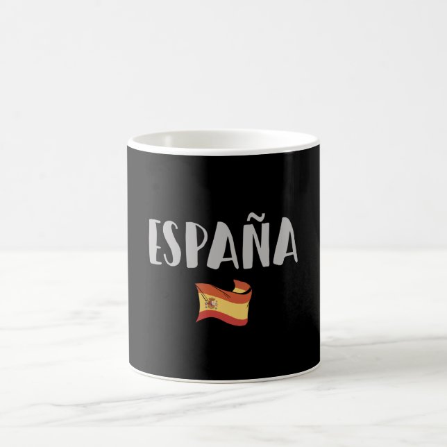 Taza De Café Spain Soccer Football Fan Shirt Flag (Centro)