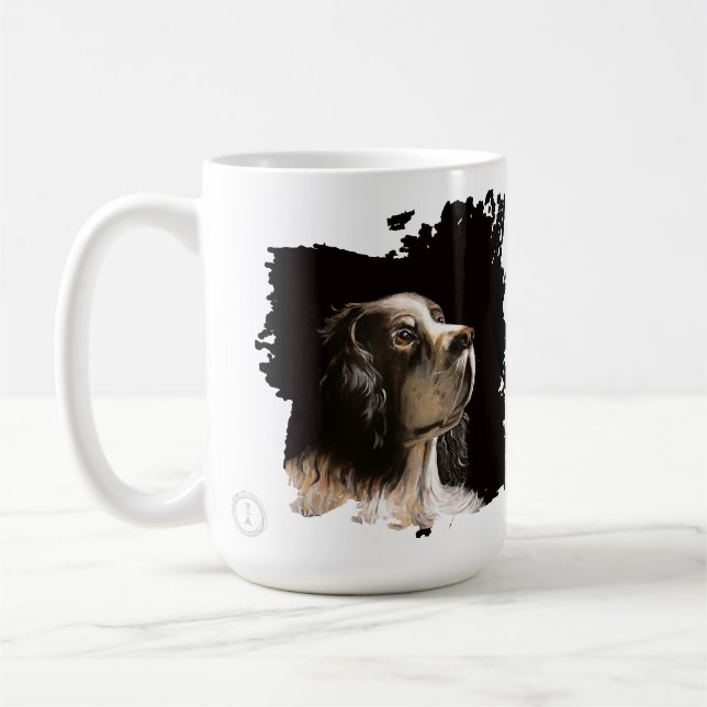 Taza De Café Spaniel dog love mug  (Izquierda)