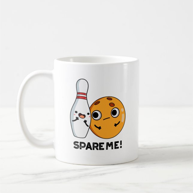 Taza De Café Spare Me Funny Sports Bowling Pun (Izquierda)
