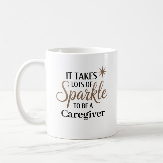 Taza De Café Sparkle Caregiver (Izquierda)