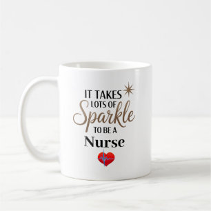 Taza De Café ✨ Sparkle Cita regalo para enfermera