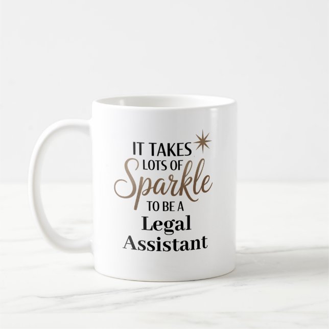 Taza De Café Sparkle Legal Assistant (Izquierda)