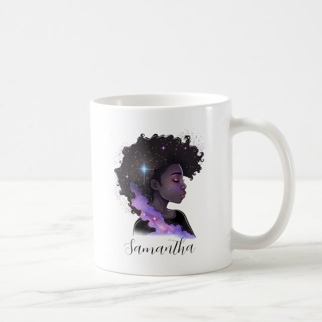 Taza De Café Sparkling Afro Woman (Derecha)