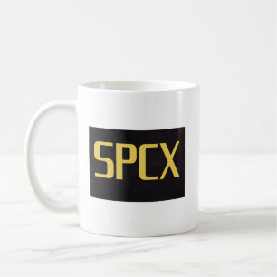Taza De Café SPCX SpaceX OPI Inversor Diseño Acción Espacial