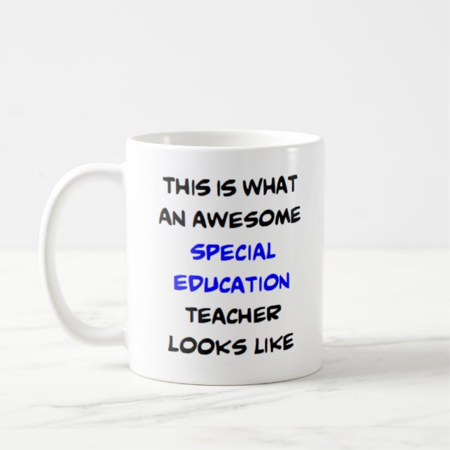 Taza De Café special education teacher, awesome (Izquierda)