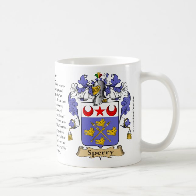 Taza De Café Sperry, el origen, el significado y el escudo (Derecha)