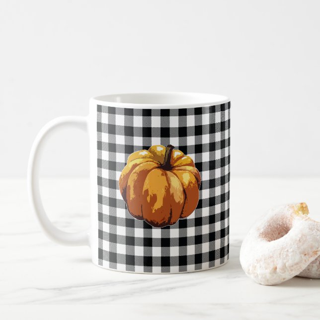 Taza De Café Spice de calabaza café de otoño Mug (Con donut)