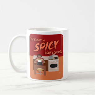 Taza De Café Spicy Book Cook Romance Autor Retro Snark