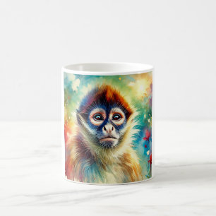 Taza De Café Spider Monkey Harmony 220824AREF117 - Watercolor