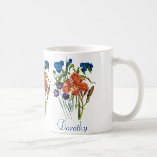 Taza De Café Spiderwort y Daylily personalizados