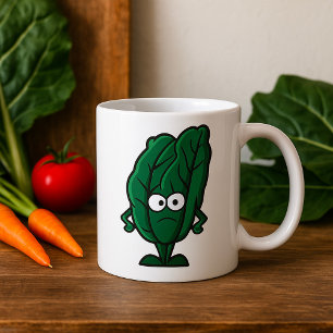 Taza De Café Spinach Face Mug