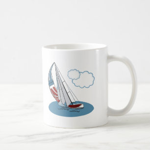 Taza De Café Spinnaker en el viento