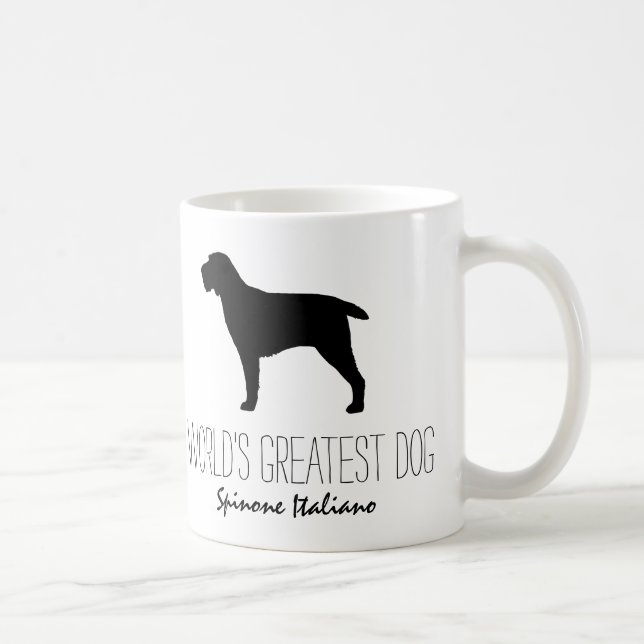 Taza De Café Spinone Italiano, el mayor Personalizado de perros (Derecha)