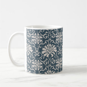Taza De Café Spira botánico de fondo antiguo sin fisuras