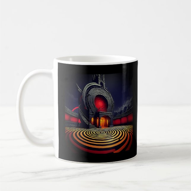 Taza De Café Spiral Out Keep Goong - Tee artístico místico (Izquierda)