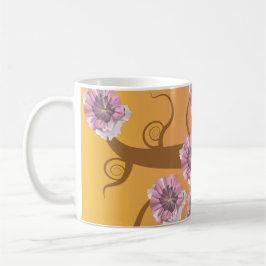 Taza De Café Spiral Tree With Flower 