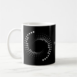 Taza De Café Spirale mit weißen Kreisen - 