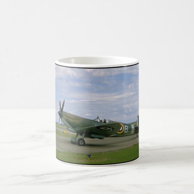 Taza De Café Spitfire británico, camuflaje, aviones de (Centro)