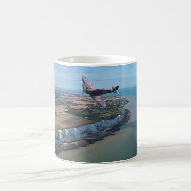 Taza De Café Spitfire sobre Inglaterra (Centro)