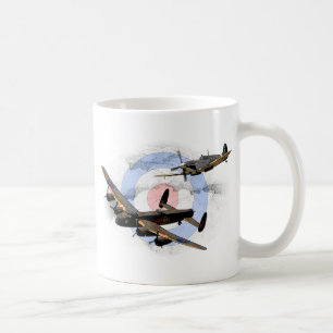 Taza De Café Spitfire y Lancaster