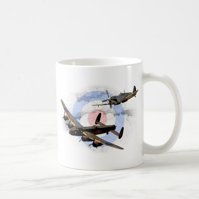 Taza De Café Spitfire y Lancaster (Derecha)