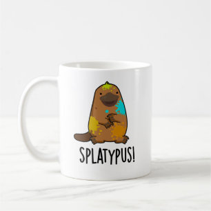 Taza De Café Splatypus Funny Animal Platypus Pun