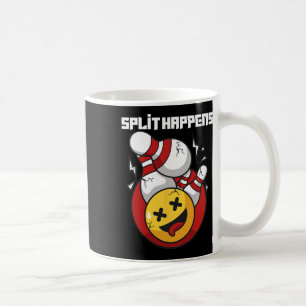 Taza De Café Split Happens Funny Bowling Bowler
