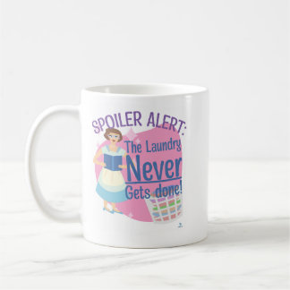 Taza De Café Spoiler Nunca Lavó La Lectura Retro Gal