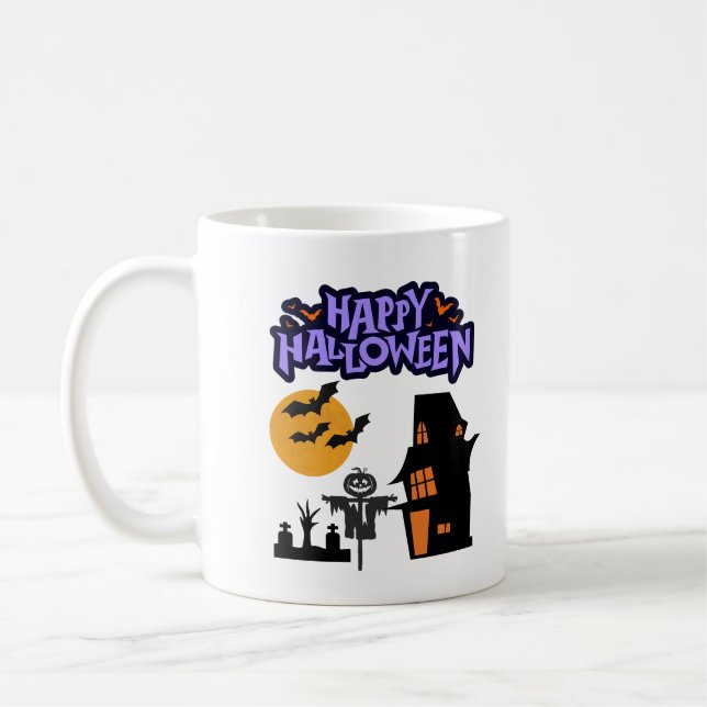 Taza De Café Spook-tacular Savings on Halloween Gear! (Izquierda)