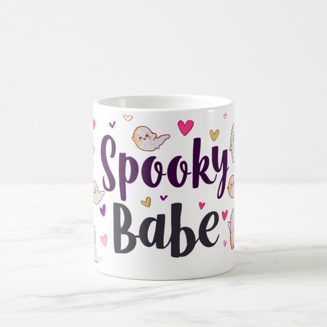 Taza De Café Spooky Babe Mug | Cute Halloween Coffee Cup (Centro)