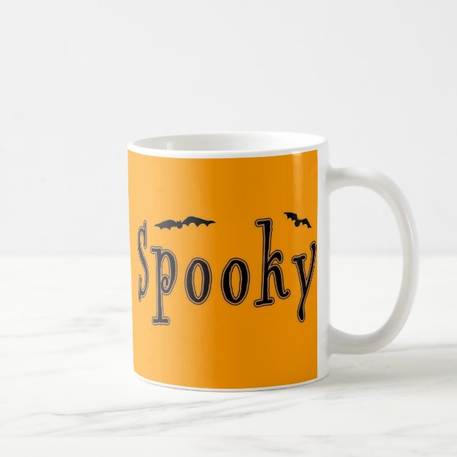 Taza De Café Spooky Bats Halloween Design (Derecha)