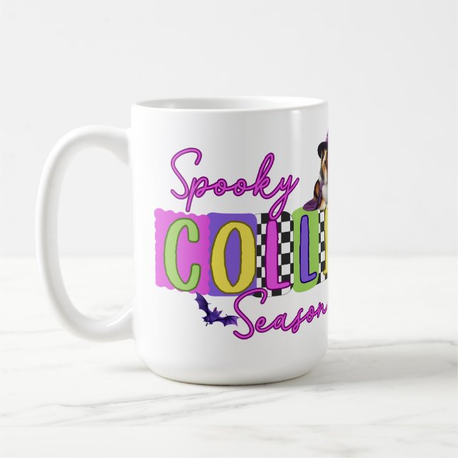 Taza De Café Spooky Collie Halloween Mug (Izquierda)