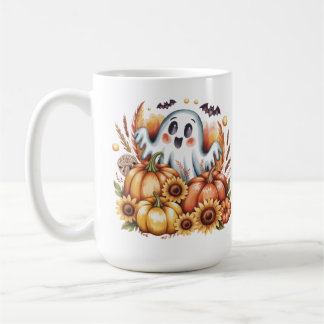 Taza De Café Spooky Cute Ghostly Harvest Halloween otoño