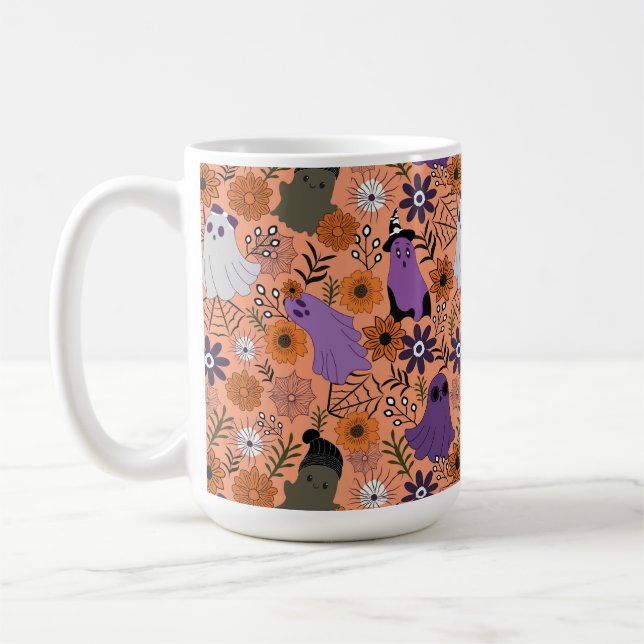 Taza De Café Spooky floral (Izquierda)