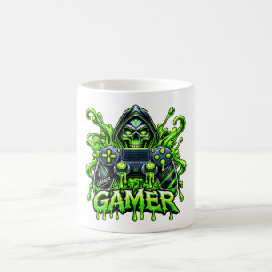Taza De Café Spooky Gaming – Controlador Fantasma de Gamer de H