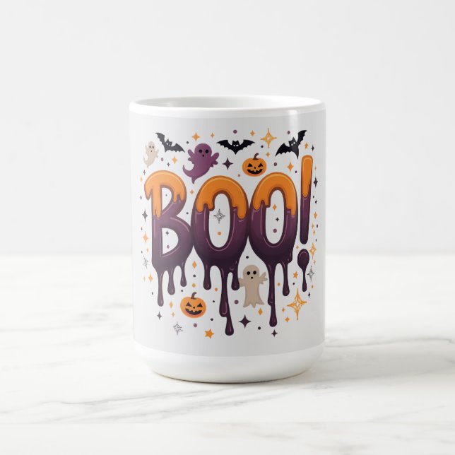Taza De Café Spooky Halloween Mug - Diseño divertido (Centro)