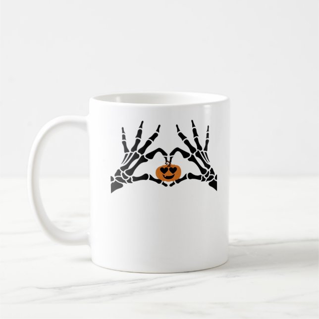 Taza De Café Spooky Heart Hands Classic (Izquierda)