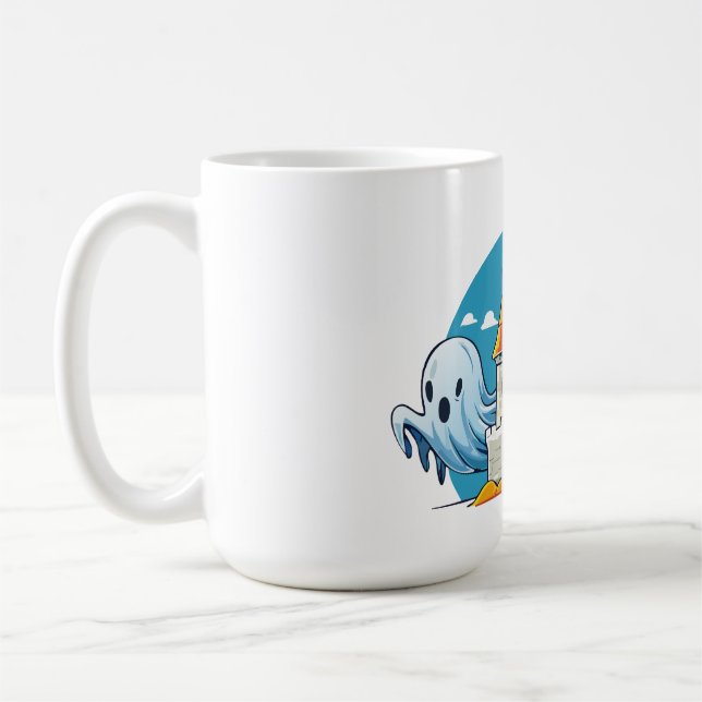 Taza De Café spooky house and ghost (Izquierda)