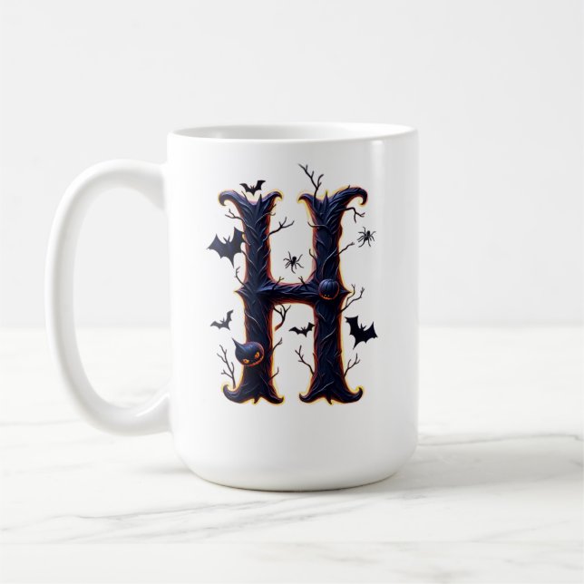 Taza De Café Spooky Letter H Men (Izquierda)