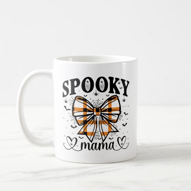 Taza De Café Spooky Mama – Cute Halloween for Moms (Izquierda)