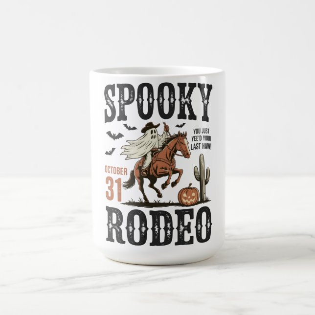 Taza De Café Spooky Rodeo Western Halloween (Centro)