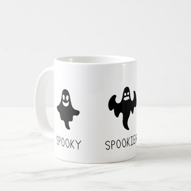 Taza De Café Spooky Spookier Spookiest (Anverso izquierdo)