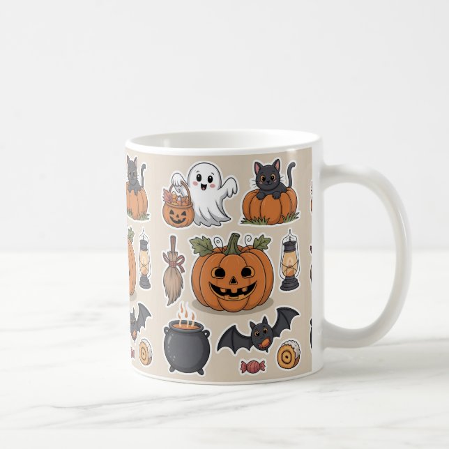 Taza De Café Spooky vibes Halloween gift (Derecha)