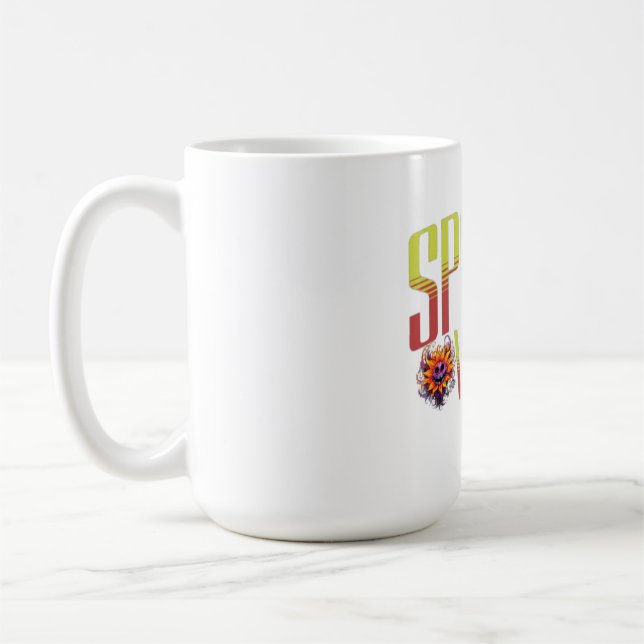 Taza De Café Spooky Vibes: Tee gráfico de Halloween (Izquierda)