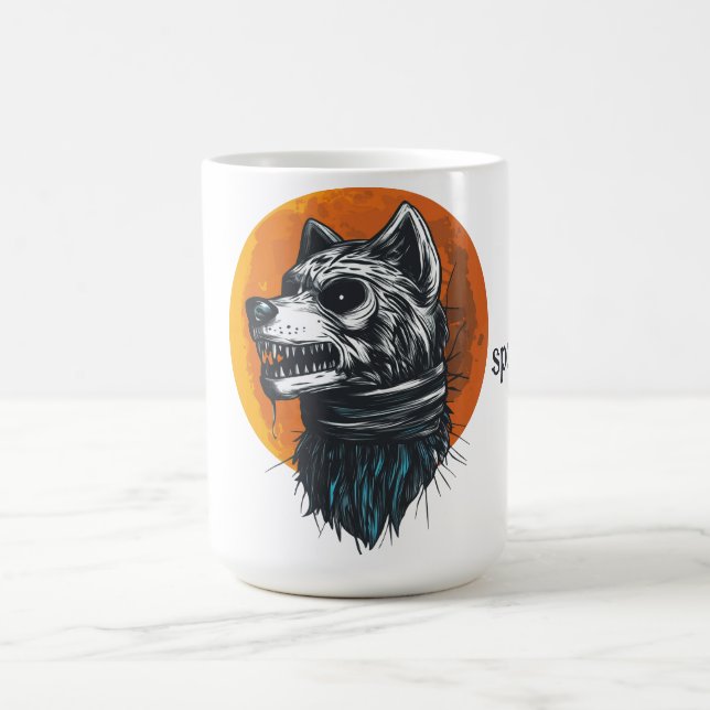 Taza De Café Spooky Werewolf (Centro)