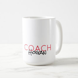 Taza De Café Sports COACH NAME Colores de equipo Regalo de grac