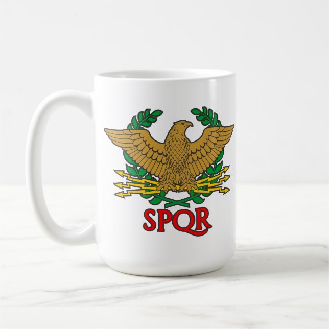 Taza De Café SPQR - Senatus Populusque Romanus (Izquierda)