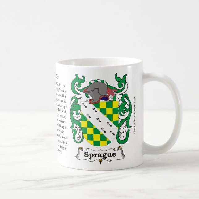 Taza De Café Sprague, el origen, el significado y el escudo (Derecha)